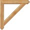 Ekena Millwork Traditional Arts and Crafts Rough Sawn Bracket w/ Offset Brace, Western Red Cedar, 8"W x 48"D x 48"H BKT0806X48X48TRA03RWR - alternate 2